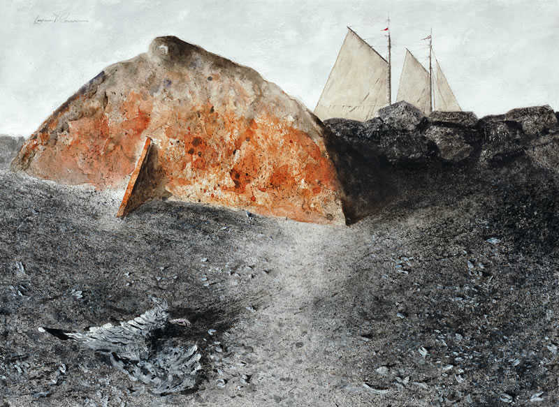 Corcoran Fine Art - Jetty Buoy watercolor from artist Raymond T. Corcoran Corcoran Fine Art - Jetty Buoy watercolor from artist Raymond T. Corcoran