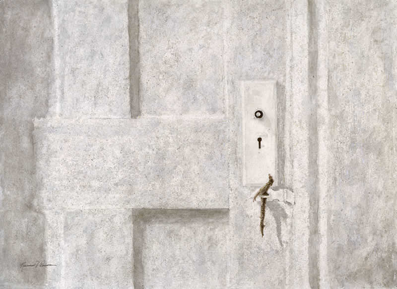 Corcoran Fine Art - Watercolor Twig Lock by artist Raymond T. Corcoran Corcoran Fine Art - Watercolor Twig Lock by artist Raymond T. Corcoran